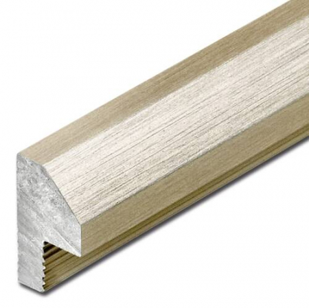 Profil de Colț - Profil Aluminiu cu punte, formă dreptunghiulară, 7 mm
