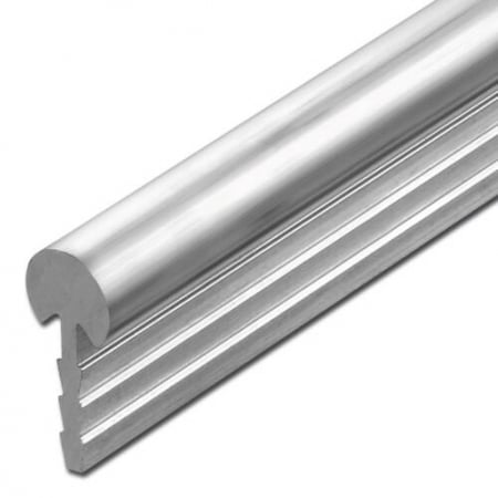 Profil de Colț - Profil Aluminiu cu punte, formă rotundă, 6.5 mm