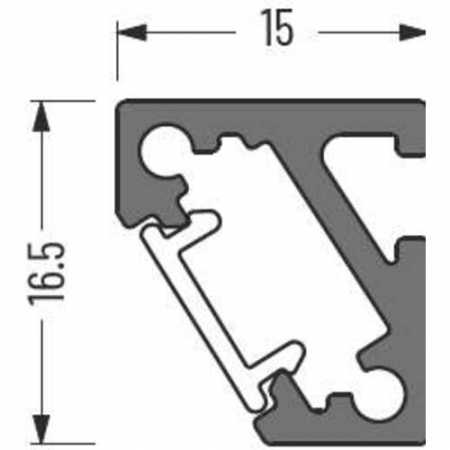 Profil aluminiu LED 45° [3]
