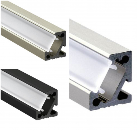 Profil LED - Profil aluminiu LED 45°