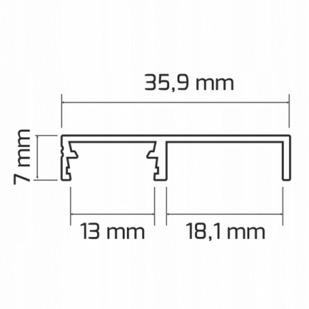 Profil LED FLOOR LINE 2m marca Design Light [2]