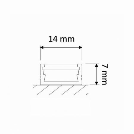 Profil Led LINE MINI Auriu 2 metri [1]