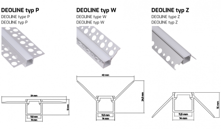 Profil LED Rigips DEOLINE 2m marca Design Light [5]