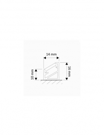 Profil pentru bandă LED TRI LINE 2m marca Design Light [1]