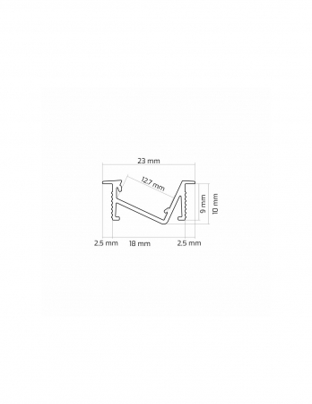 Profil LED ZenoLine 2m marca Design Light [7]
