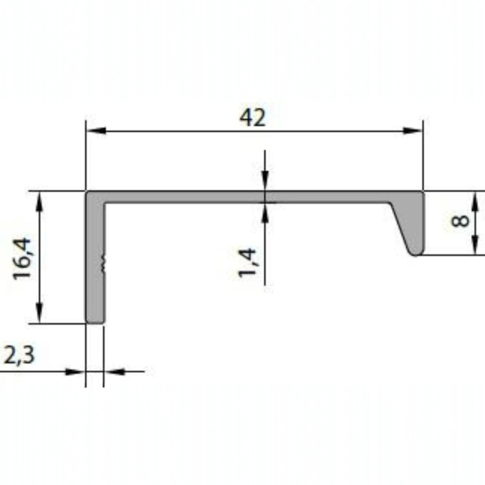 Profil maner pentru fronturi 3m - SAS 6113B [1]