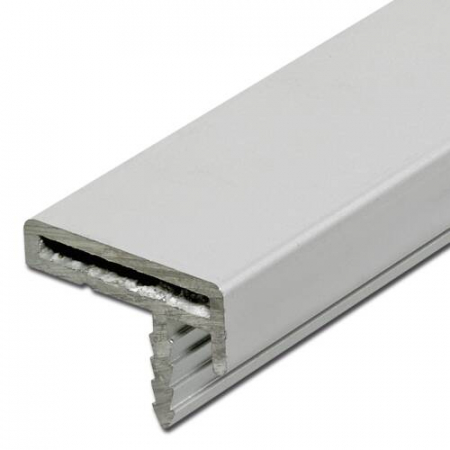 Profil de îmbinare - Profil de rame T-Bar, 21 mm - Argintiu mat