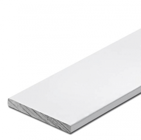 Profiluri Decorative - Profil plat din aluminiu - 2 mm, finisaj Alb