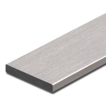 Profiluri Decorative - Profil plat din aluminiu - 2 mm, finisaj oțel lucios