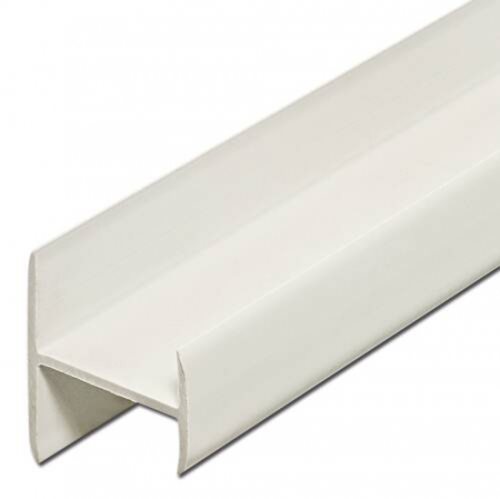 Profil de îmbinare - Profil tip "H" cu laturi inegale- plastic 16 mm