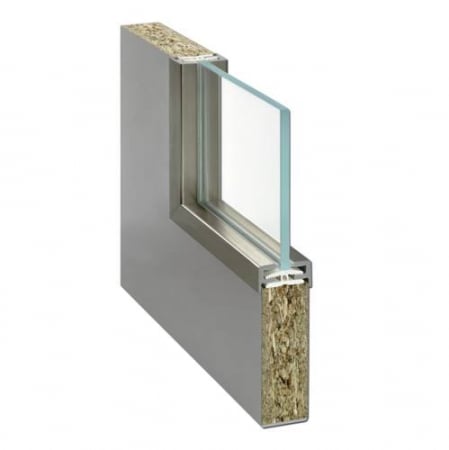 Profiluri de montaj sticlă pentru mobilier - Profil tip "H" cu colțuri pentru fixarea geamurilor