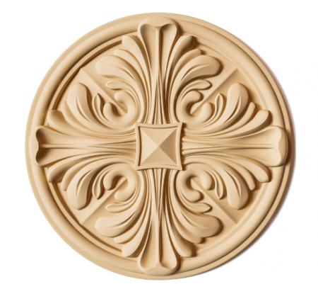 Rosette - Elemente decorative Lemn și MDF - Elemente Decorative Rosette Lemn și MDF - Modelul RZ 06*