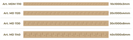 Element Decorativ Lemn și MDF Semifabricate - Modelul MD 11* [1]