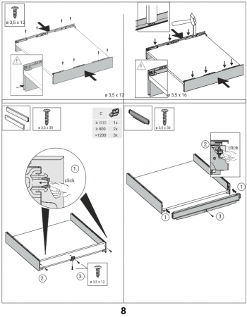 Sertar  AvanTech You laterale Metalice h 251 și Amortizare, marca Hettich [14]