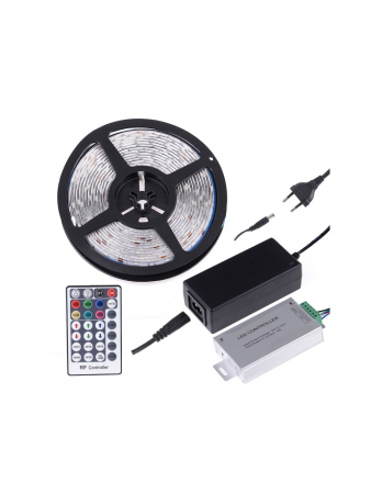 Banda LED - Set 3 - Bandă Led RGB IP20 sau IP45, controler și telecomandă IR