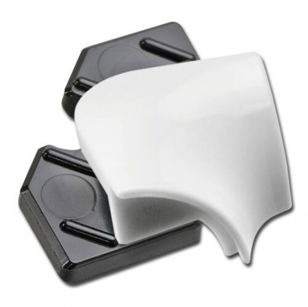 Profiluri de montaj sticlă pentru mobilier - Set Colț Interior pentru Profil - Fixare geam,  formă rotundă