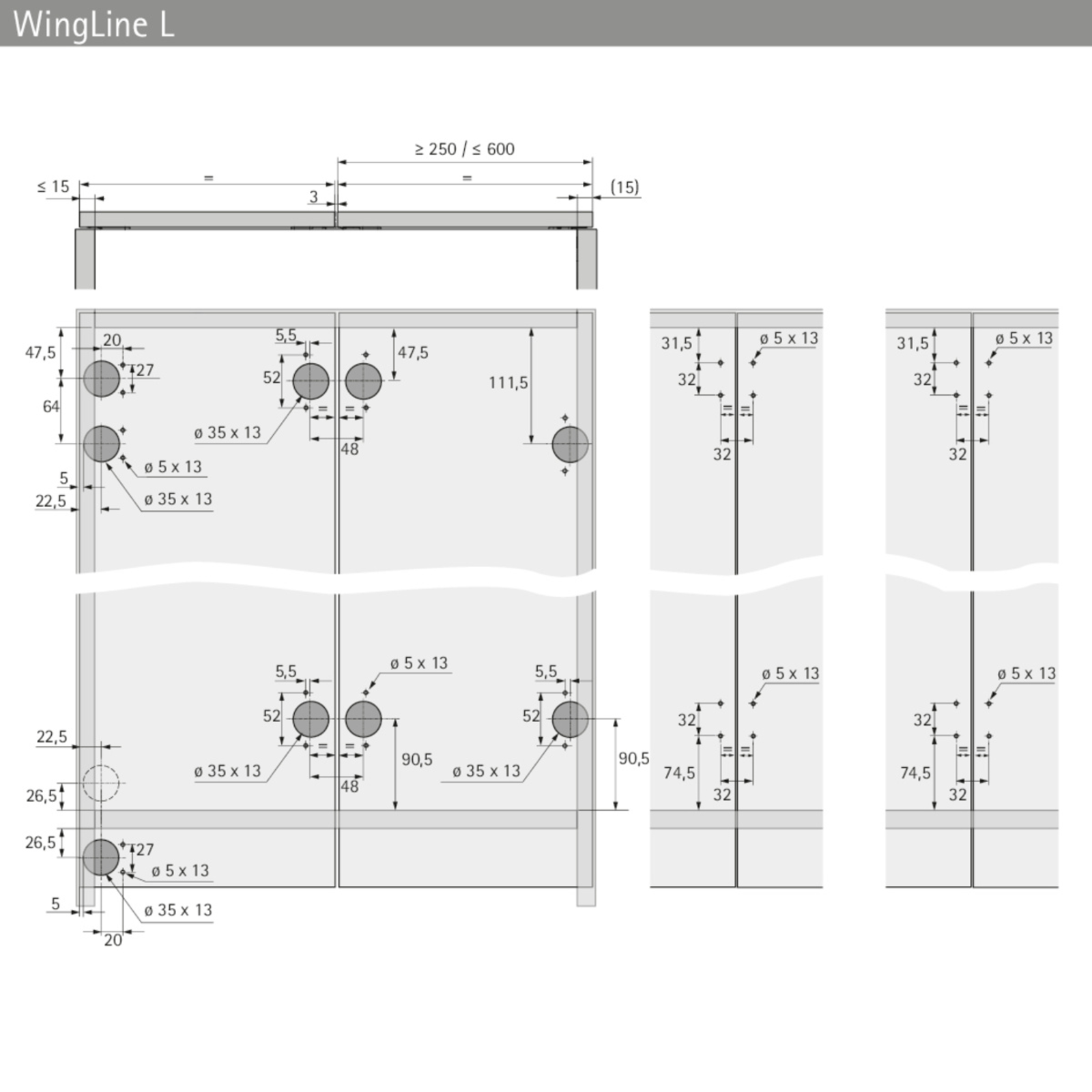 Set componente sistem  Wingline L [4]