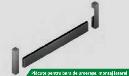 Vertiko – sistem modular amenajare dressing cu panouri PAL - Vertiko - Set de plăcuțe pentru Bară umerașe