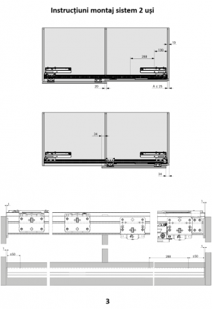 Set role (față) Topline L - 2 uși Hettich [5]