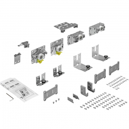 TopLine - Usi culisante aplicate - Set role (față) Topline L - 2 uși Hettich