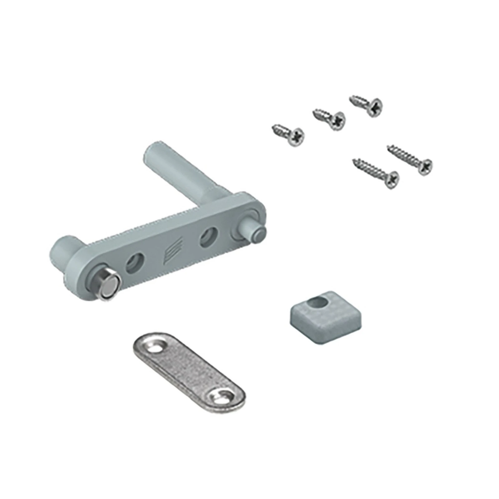 Wingline L - Usi pliante - Set Stay closed pentru Push to move WingLine L, prindere magnet standard, gri