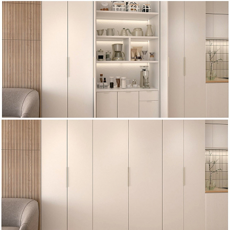 Sistem de uși Pocket Sugatsune - Sistem Aplicat pentru uși Pocket (retractabile) h 800 - 1200 mm
