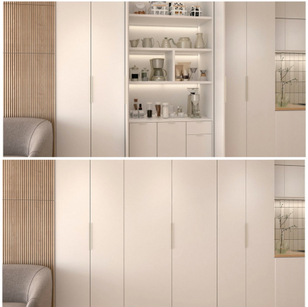 Sistem de uși Pocket Sugatsune - Sistem Aplicat pentru uși Pocket (retractabile) h 1600 - 2000 mm