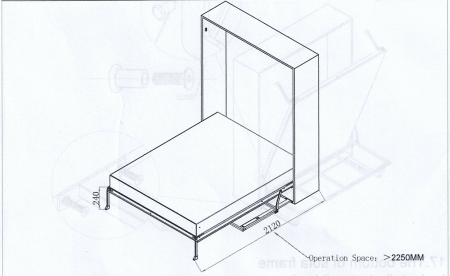 Sistem de pat rabatabil vertical - Eksan [1]