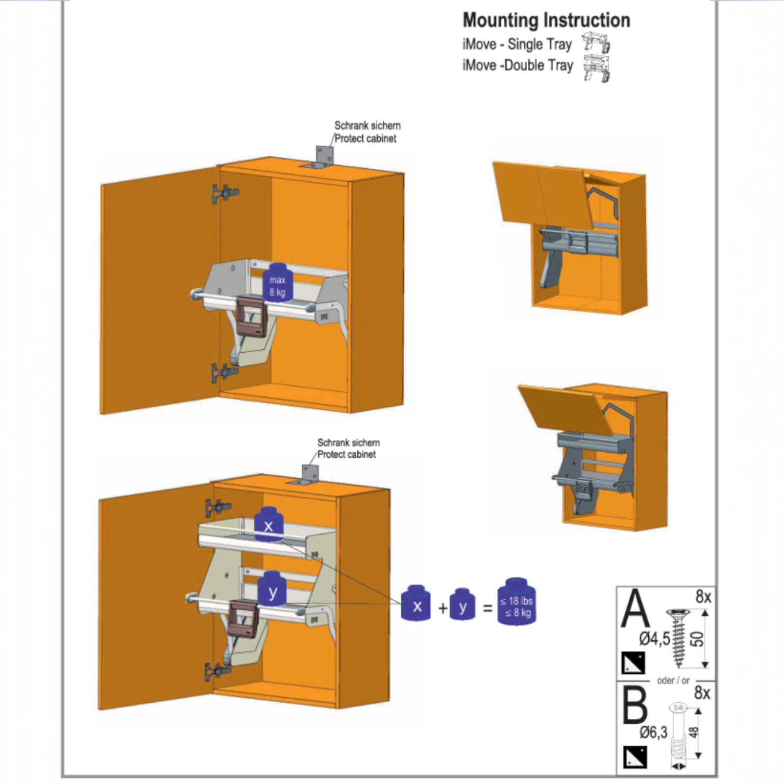 Sistem extractibil iMove  pentru corpuri superioare [3]