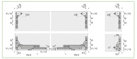 SlideLine M- Set componente (de rulare și ghidare) cu Silent System [10]