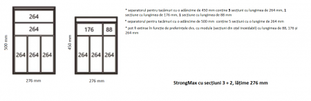 StrongMax - Secțiuni din oțel inoxidabil (compartimente) [1]