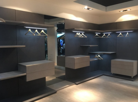 Vertiko – sistem modular amenajare dressing cu panouri PAL - Suportul pentru corpuri, lateral, stânga sau dreapta - Vertiko