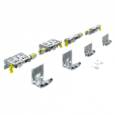 TopLine - Usi culisante aplicate - TopLine XL - Set componente rulare și ghidare uși 22-30 mm