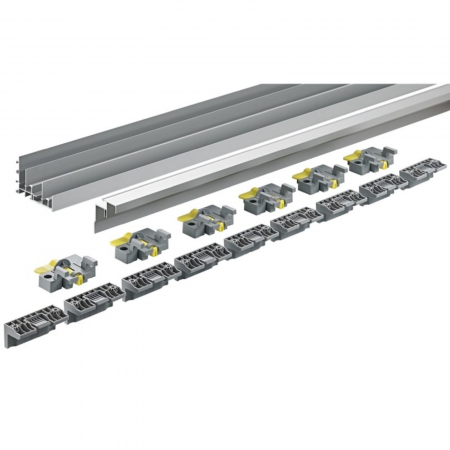 TopLine - Usi culisante aplicate - TopLine XL -  Set profiluri aluminiu și cleme fixare