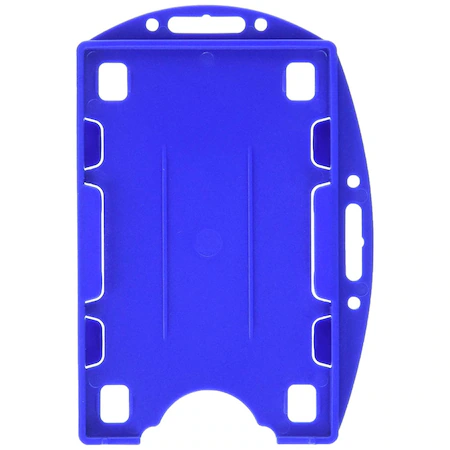 Suport rigid dublu, orizontal/vertical deschis, pentru 2 legitimatii, CardKeep, Albastru [2]