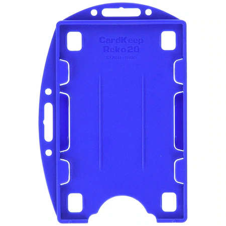 Suporturi orizontale - Suport rigid dublu, orizontal/vertical deschis, pentru 2 legitimatii, CardKeep, Albastru