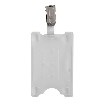 Suporturi orizontale - Suport rigid orizontal/vertical, deschis, cu clips pentru prindere, Translucid