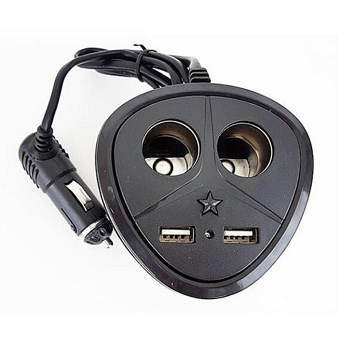 Adaptor bricheta auto cu 2 intrari si 2xUSB Olesson 1670 120W [3]