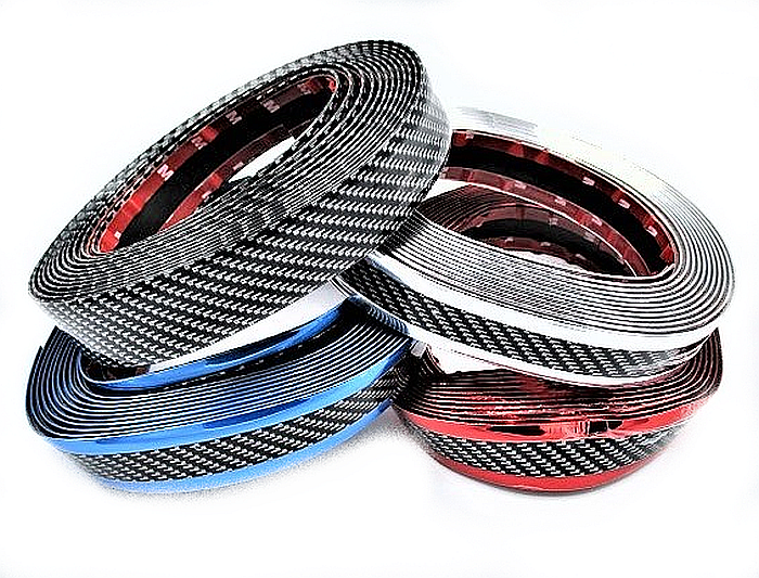 Ornament Protectie Banda Adeziva Carbon pentru Usa, Prag, Bara 3cm*5m [2]