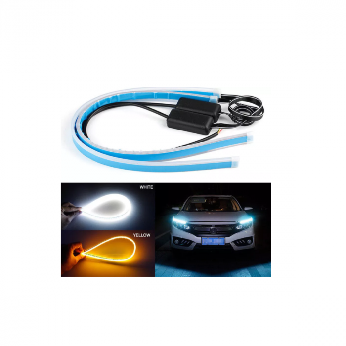 Banda Led DRL + Semnalizare Secventiala 2 x 60cm [1]