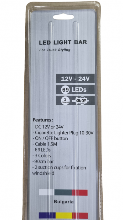 Banda Luminoasa 69 LED Steag Romania 90cm 12-24V [4]
