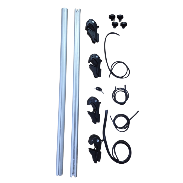 Bare transversale auto aluminiu universale cu cheie pentru bare longitudinale inaltate set 2 buc [2]