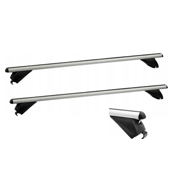 Bare Transversale Integrate Universale Aluminiu 120 cm, cu antifurt, portbagaj suplimentar [1]