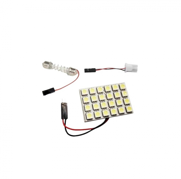 Bec LED Sistem Iluminat 24 SMD 12V [1]