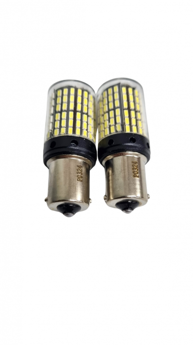 Bec semnal 144 SMD BA15S Lumina Alba [2]