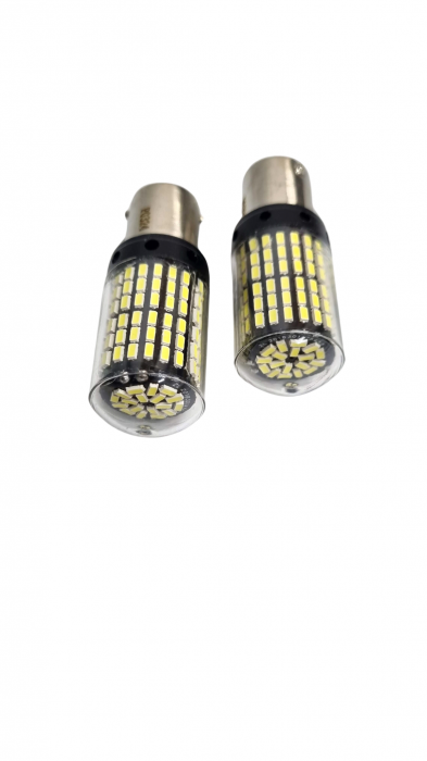 Bec semnal 144 SMD BA15S Lumina Alba [3]