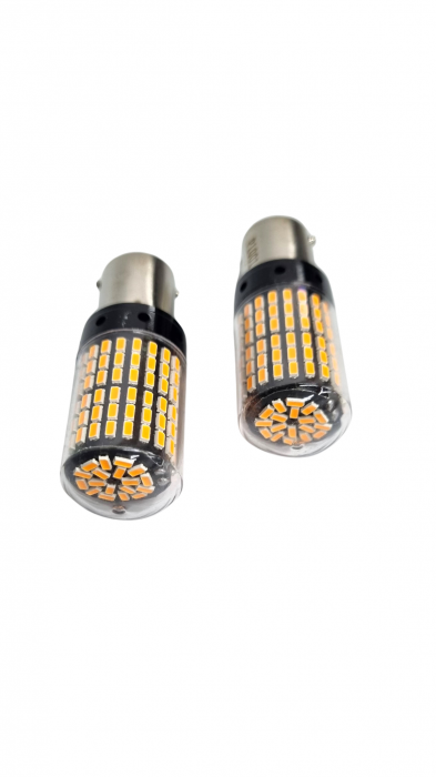 Bec semnal 144 SMD BA15S Orange [2]