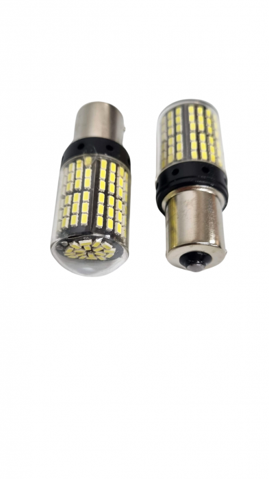 Bec semnal 144 SMD BAU15S Lumina Alba Excentric [4]