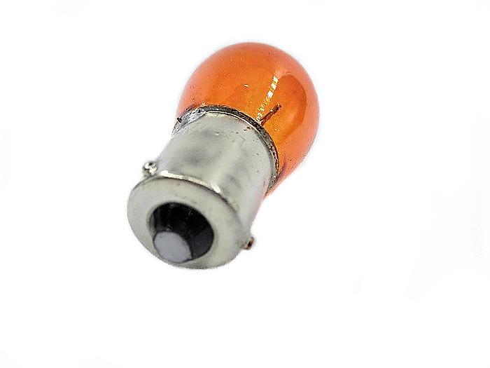 Bec semnal sticla Orange BAU15S 12V [2]