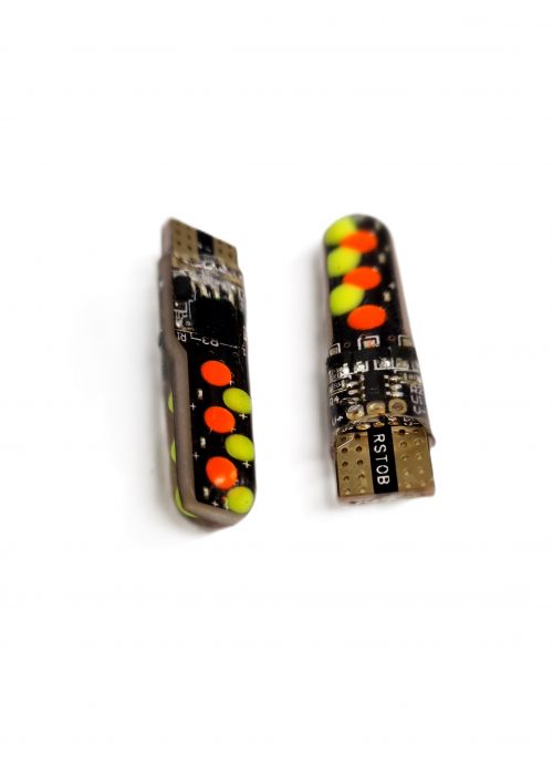 Bec Set T10 Led RGB Auto cu Telecomanda [2]